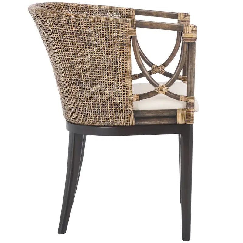 Chaise de salle à manger marron/noir - 22,3" x 23,3" x 31,5"