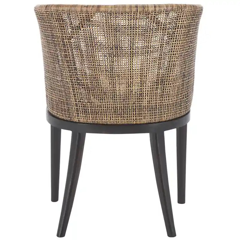 Chaise de salle à manger marron/noir - 22,3" x 23,3" x 31,5"