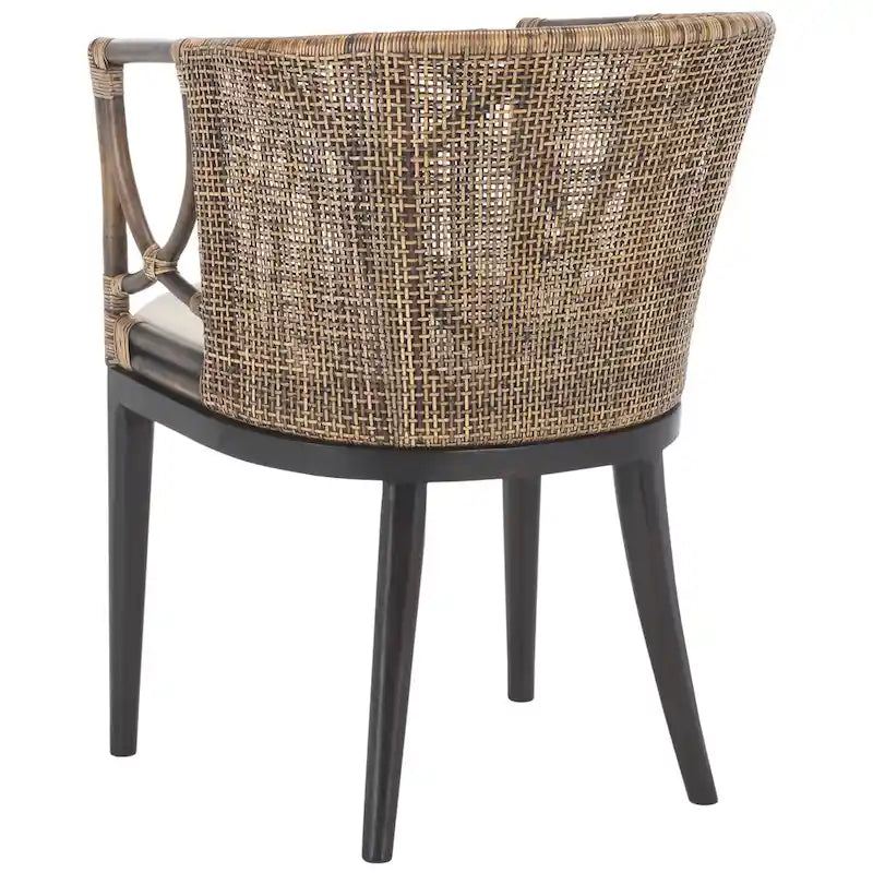 Chaise de salle à manger marron/noir - 22,3" x 23,3" x 31,5"