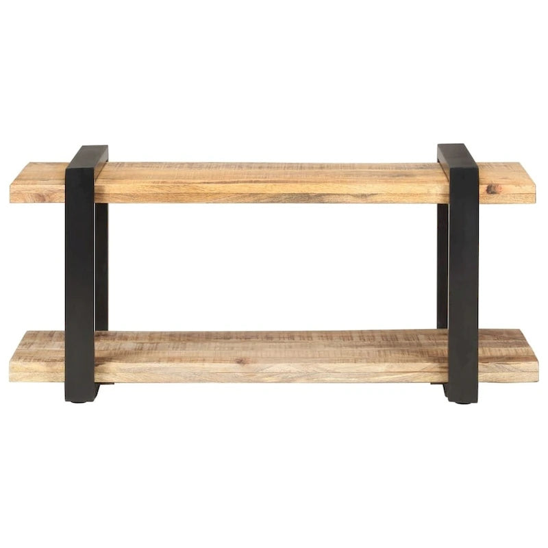 Meuble TV 90x40x40 cm Bois de manguier brut