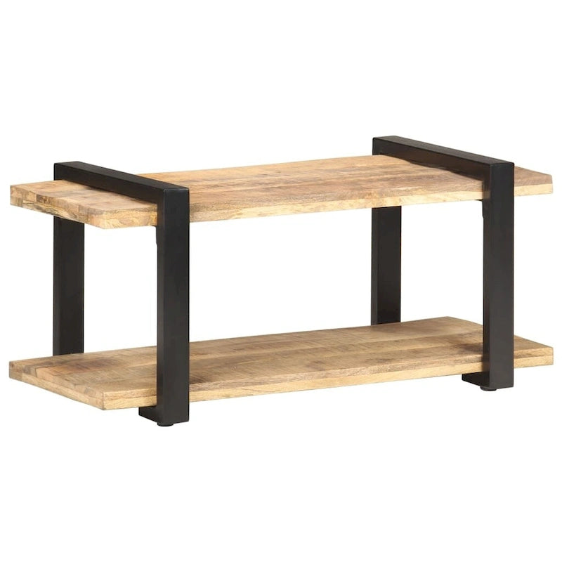 Meuble TV 90x40x40 cm Bois de manguier brut