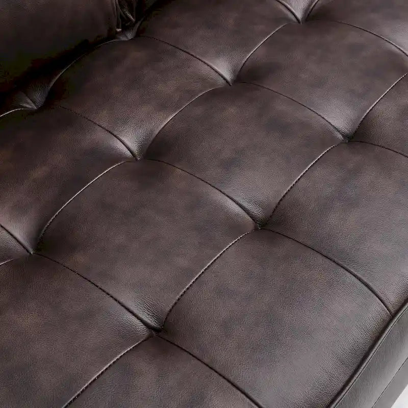 Causeuse en cuir