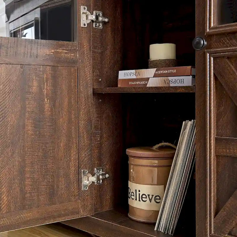 Grand buffet 3 portes, buffet de bar à vin, buffet de table, bar à café, bar à vin