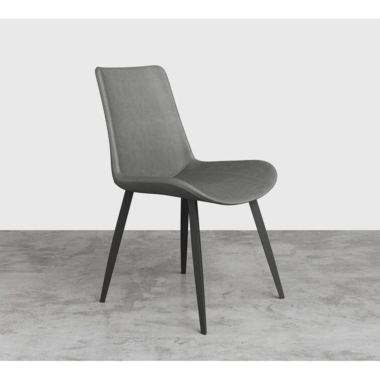 Chaise de salle à manger recouverte de cuir suédé (lot de 2)