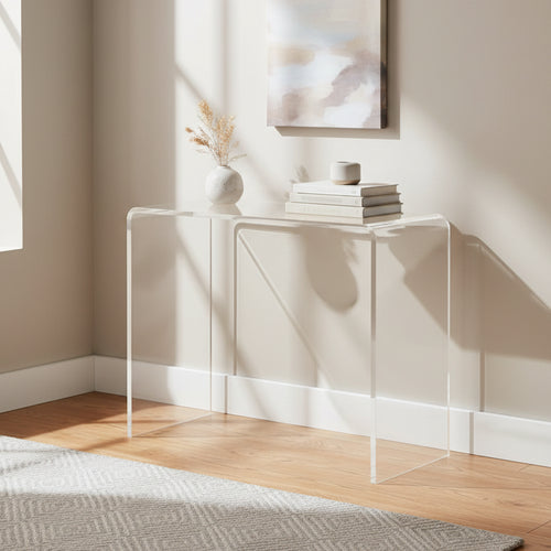 21 Long Rectangle All Acrylic 15mm Thick Waterfall Coffee Table